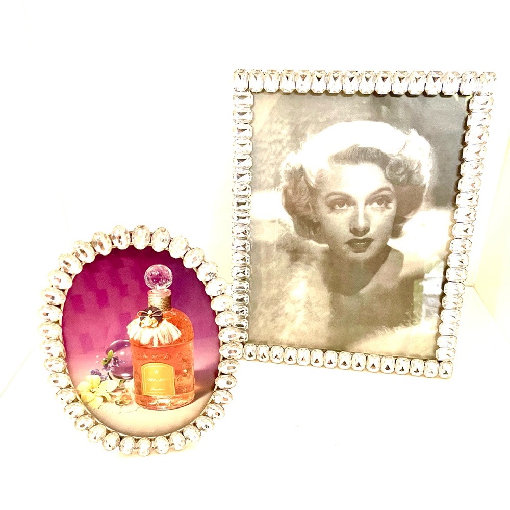 🔥$20. Two Crystal & Silver Photo Frames
